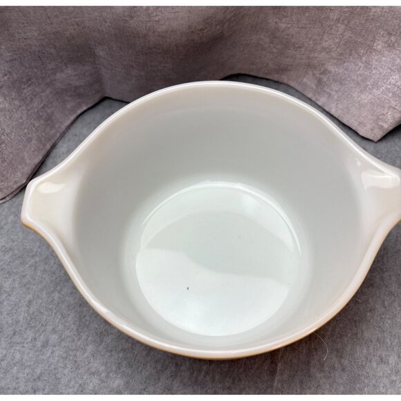 Pyrex Butterfly Gold 1 Quart Casserole Dish with Lid 473B Vintage - Picture 4 of 12